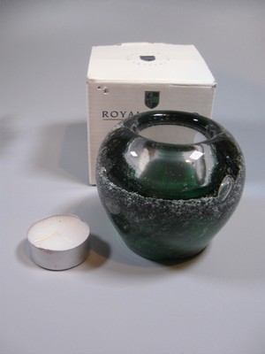 Royal Limited Crystal Ball Bubble Emerald Votive Poland