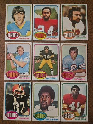 1976 TOPPS FOOTBALL #401 - #528 ****FREE SHIPPING****