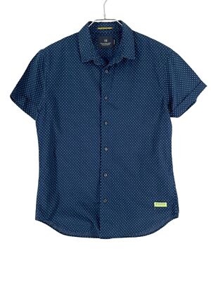 SCOTCH & SODA Regular Polka Dot Hemd Lässig Formal Herren Größe M