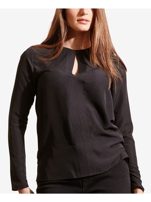 

Женский черный топ с длинным рукавом RALPH LAUREN Plus