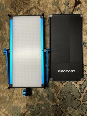 DRACAST DRSF-1000B LED LIGHT V-MOUNT SOFTBOX FOR 4K DSLR VIDEO CAMERA CAMCORDER