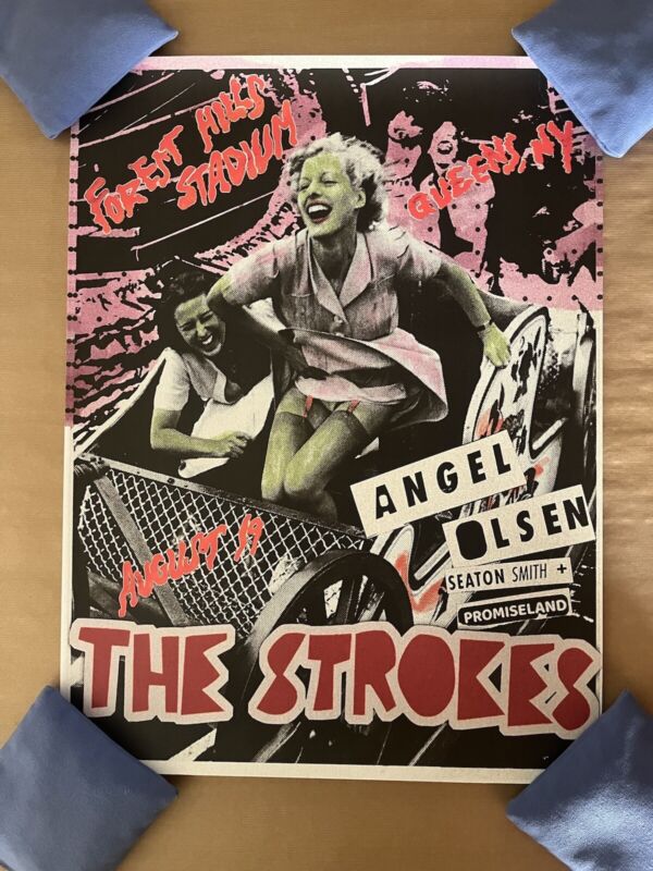 The Strokes Forest Hills Stadium 2023 Poster Queens New York 18x24