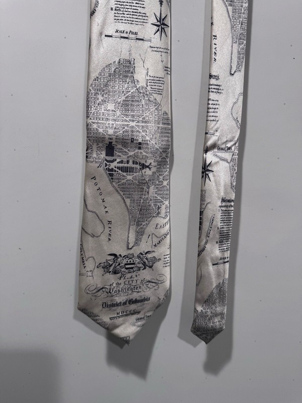 シャツ Museum Artifacts District Of Columbia Artwork Map Neck Tie | eBay