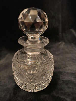 vintage crystal perfume bottles with stoppers