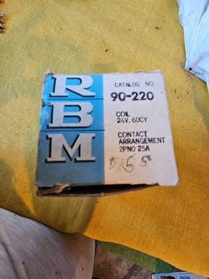RBM Contact Arrangement Coil 24V - 60cy 90-220