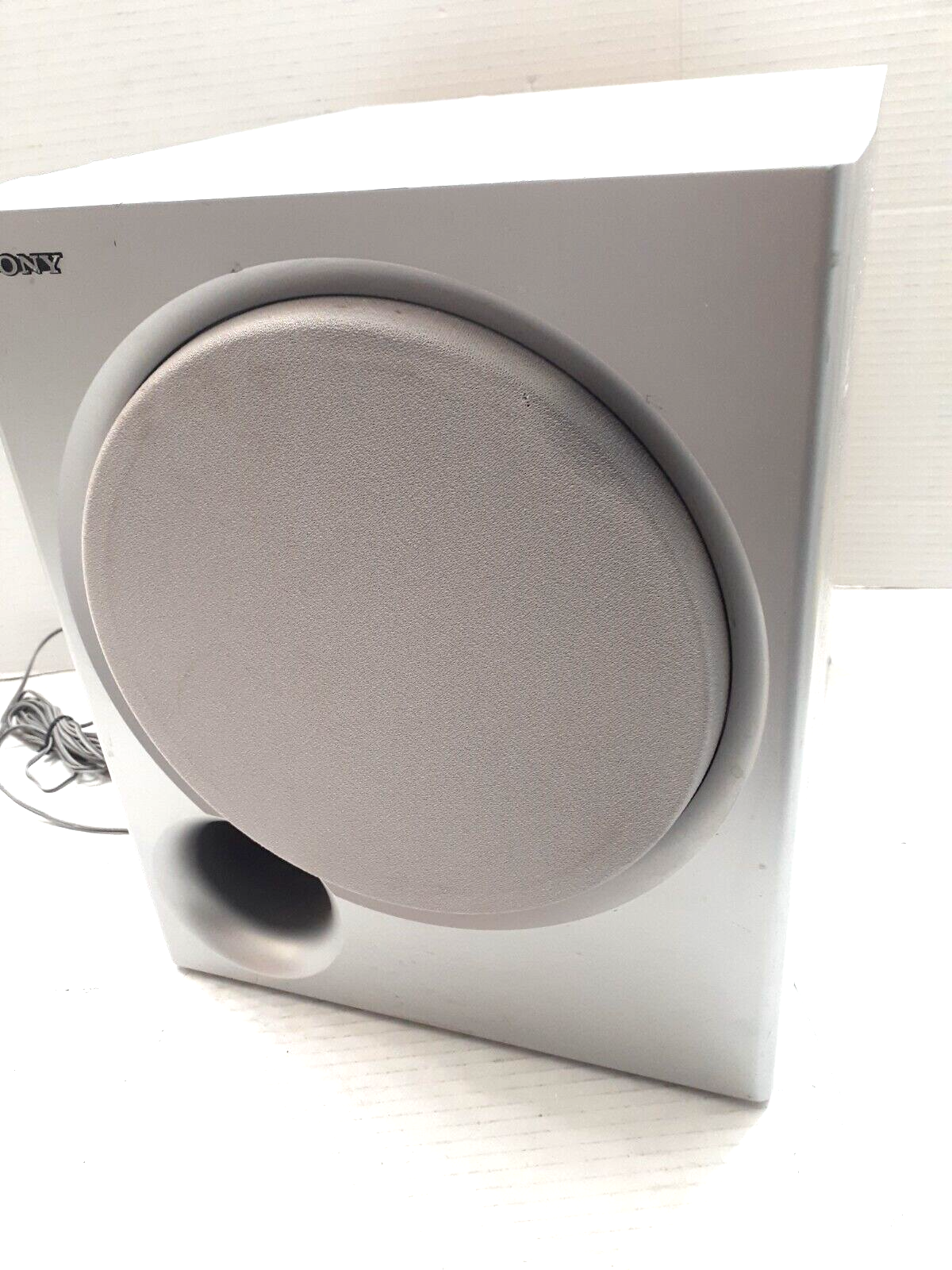Silver Sony Model SS-WMSP66 Passive Wired Home Theater Subwoofer Speaker