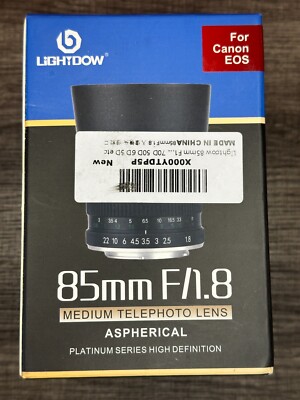 85mm f/1.8 Medium Telephoto Manual Focus Full Frame Portrait Lens for Canon EOS