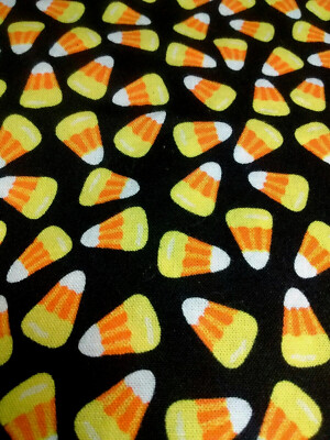 HALLOWEEN FABRIC - CANDY CORN - BY THE YARD