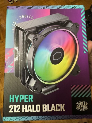 Cooler Master Hyper 212 Halo Black CPU Air Cooler, MF120 Halo² Fan, Dual Loop...