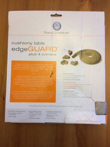 Prince Lionheart Table Edge Guard-4 Corners-Cushiony-New box-Baby proofing