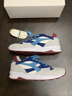 Diadora eclipse dolcevita￼red white and blue Mens Size 9.5 made in Italy