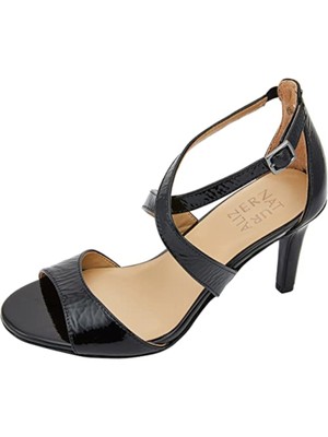

NATURALIZER Женские черные кожаные сандалии с арочной поддержкой Kyra Stiletto Buckle, Черный, G6620L2
