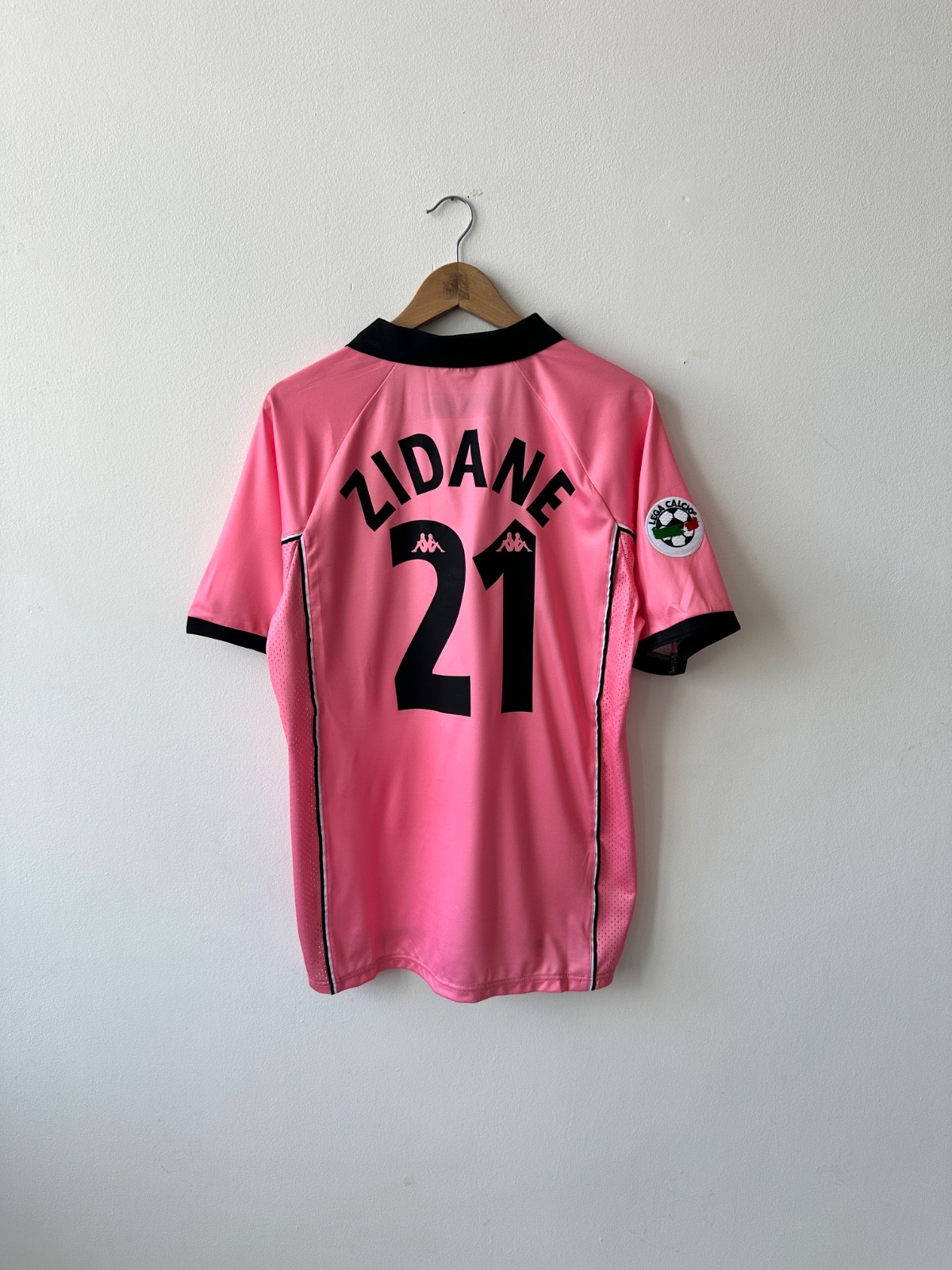 Kappa Juventus 1997/1998 Zidane #21 Pink Away Jersey Shirt