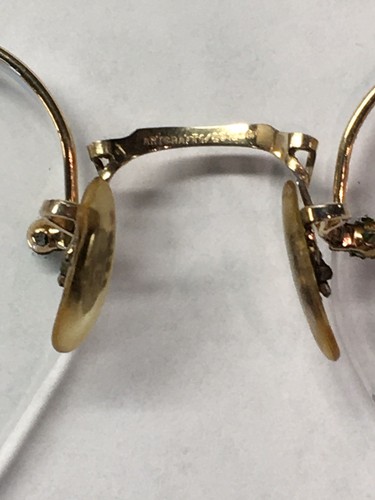 Antique Vintage Gold Filled Glasses For Cosplay Movie Props