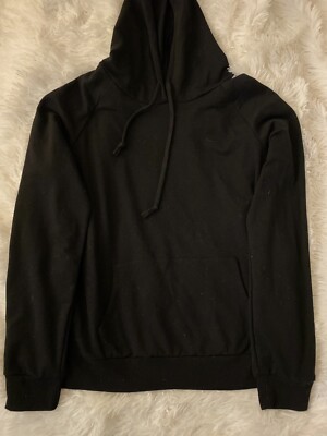 Active USA Large Hoodie Black Womens Long Sleeve Pullover
