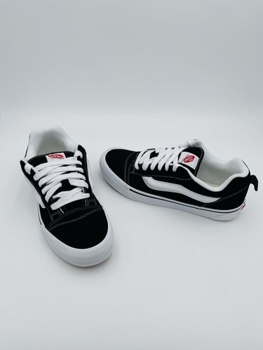 VANS Knu Skool Skate men's sneakers VN0009QC6BT LOW TOP BLACK CASUAL True White