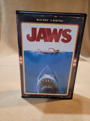 Jaws 1975 Retro VHS Clamshell Box Blu-Ray With Digital Collector s Edition