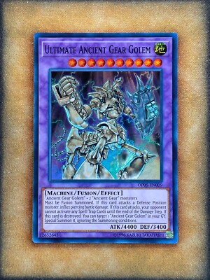 Yugioh Ultimate Ancient Gear Golem OP05-EN009 Super Rare NM