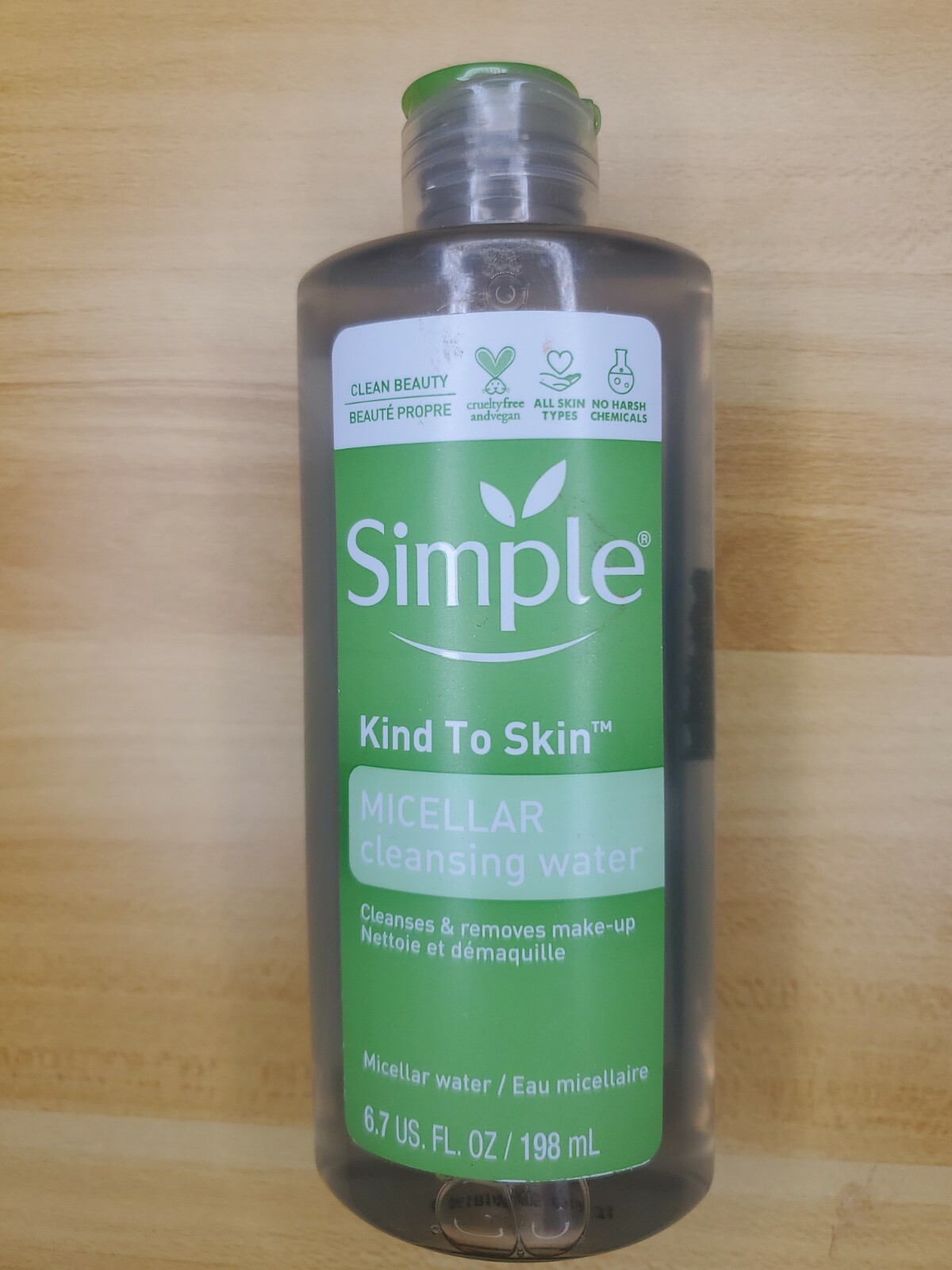 Simple Kind to Skin Cleansing Micellar Water 6.7 oz Sensitive Skin NEW FREE 1📦