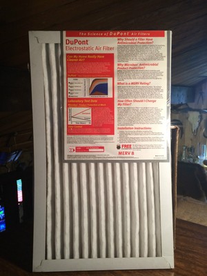Lot of 3 DuPont Allergen/Dust and Pollen Electrostatic Air Filters