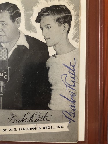 1944 BABE RUTH Signed Program AUTO BGS 9 Authenticated Autograph LOA Beckett