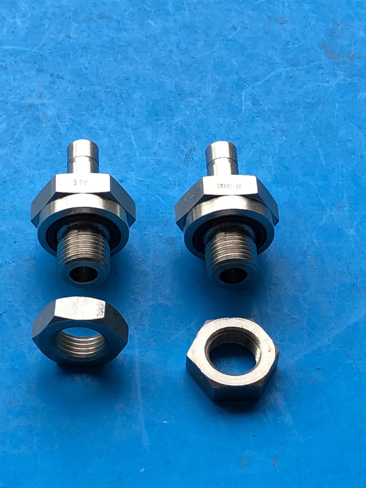 2 -SWAGELOK MALE ADAPTER  5/16 od Tube 1/2-20  316  S/S