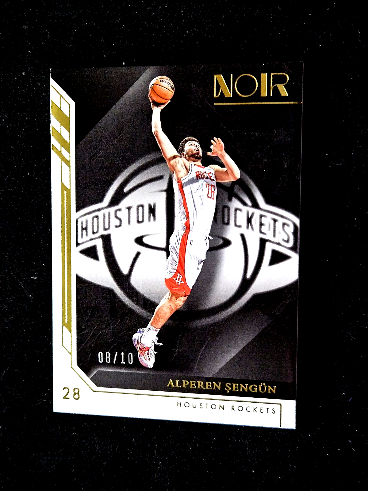 2022-23 Panini Noir Alperen Sengun Association Edition Gold