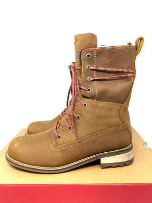 Kodiak Womens 7 Brown Leather Cloverdale Plaid Waterproof No Slip Insulate Boots