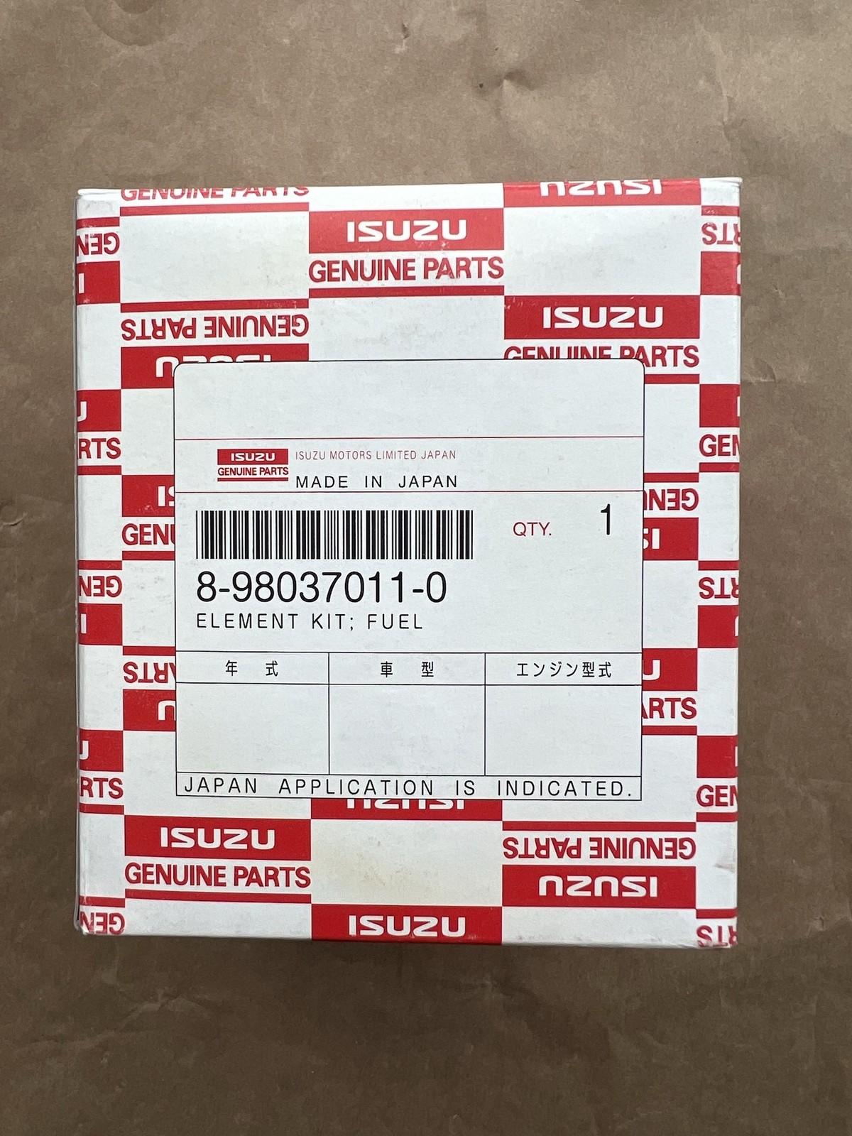 New Genuine Isuzu Fuel Kit 8980370110
