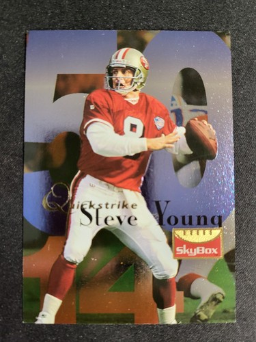 中学生　ファーストマスター 1996 Fleer Shell FACT Steve Young #108 San Francisco 49ers