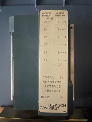 Johnson Controls N500AAA-1 Digital To Proportional Interface 