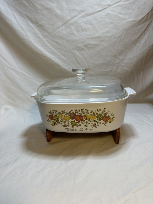 Rare Vintage Corning Ware 4qt-A-84-B Spice of Life L' Echalote