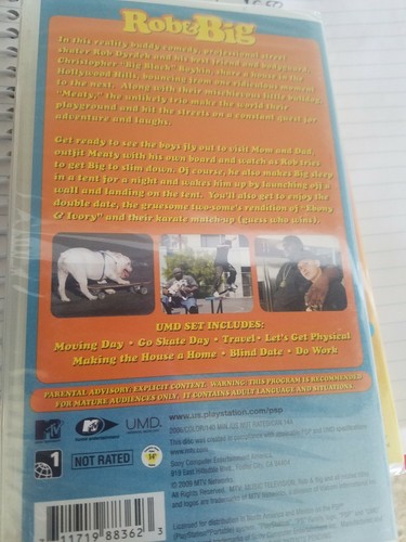 Rob and Big Vol. 1 And 2 UNCENSORED Sony PSP UMD Video NEW-