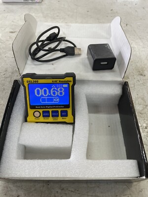DXL360 Dual Axis Digital Angle Protractor Magnetic Mini Inclinometer AngleFinder