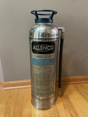 Vintage Allenco Soda-Stainless Steel Pump Can -EMPTY