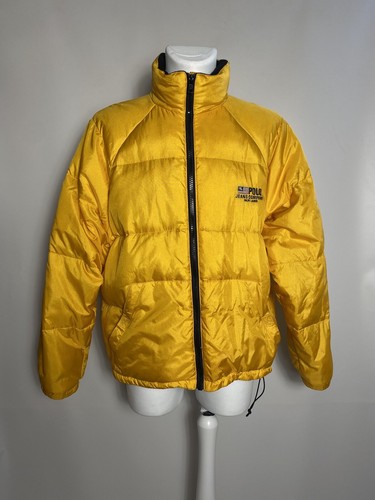 Vintage 1990s Ralph Lauren Polo Jeans Yellow Puffer Men's