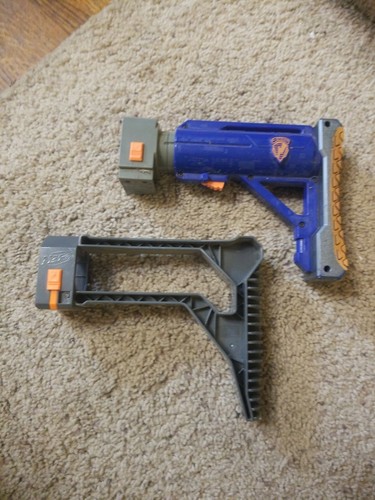 2 Nerf N-strike Elite Stryfe Blasters Blue With Accessories 18 Rnd Drums