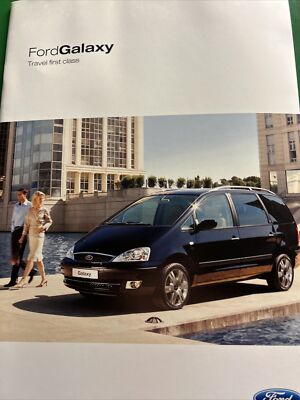 Ford Galaxy Travel First Class Sales Info Brochure Frameable From 2003 FA1266/15