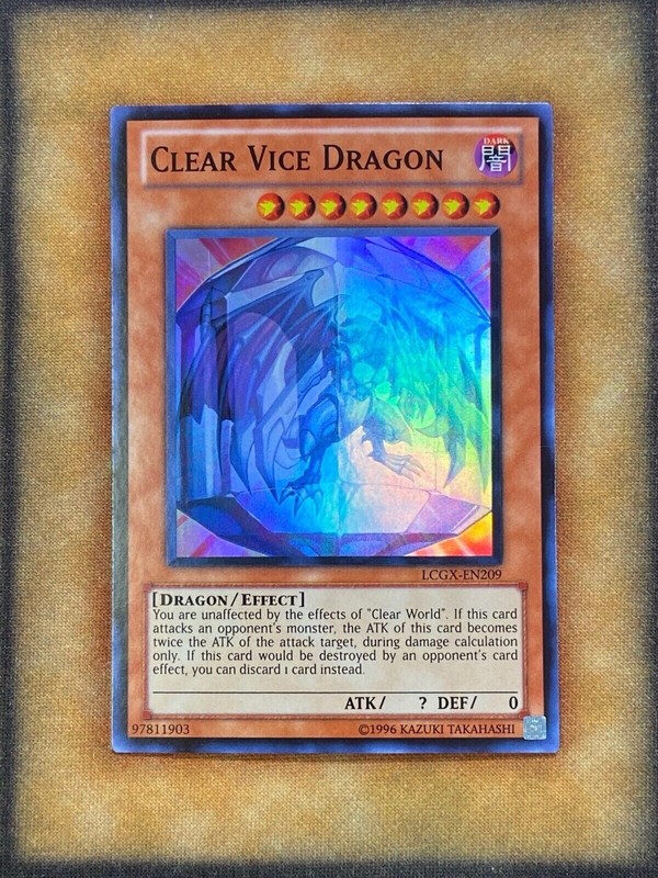 Yugioh Clear Vice Dragon LCGX-EN209 Super Rare NM | eBay