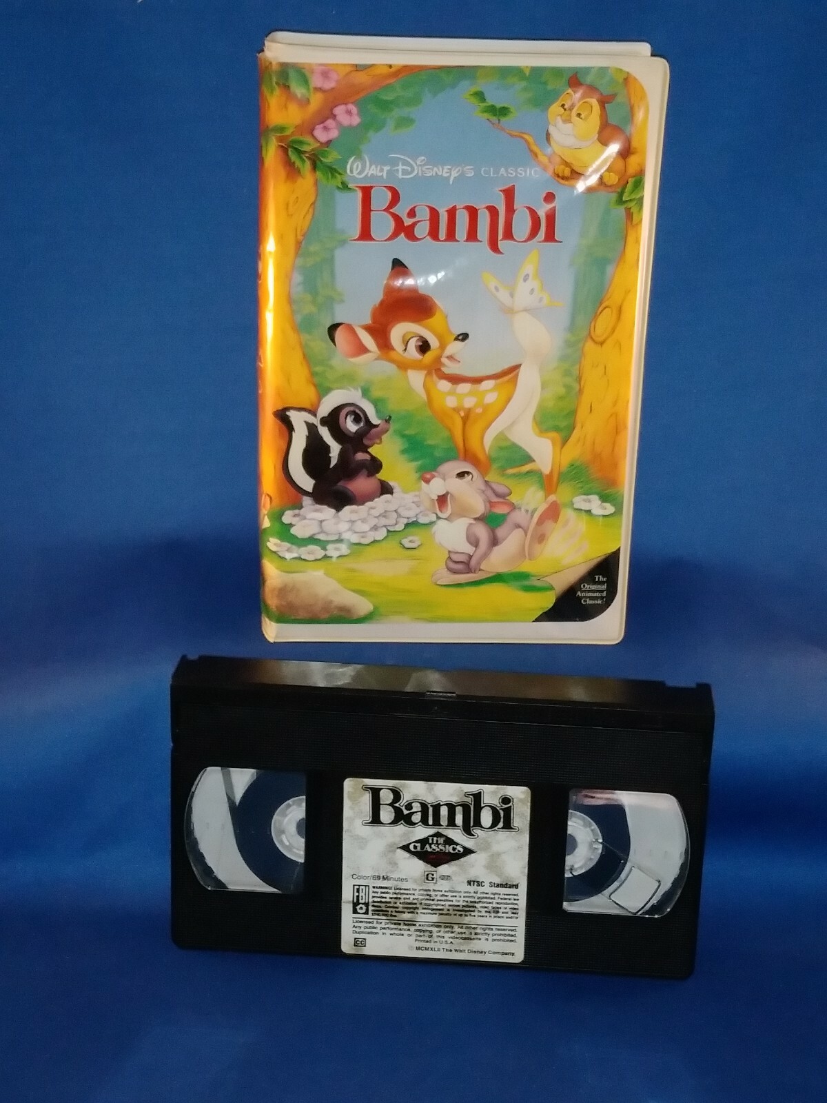 WALT DISNEY Bambi VHS JOHN SUTHERLAND SAM EDWARDS WILL