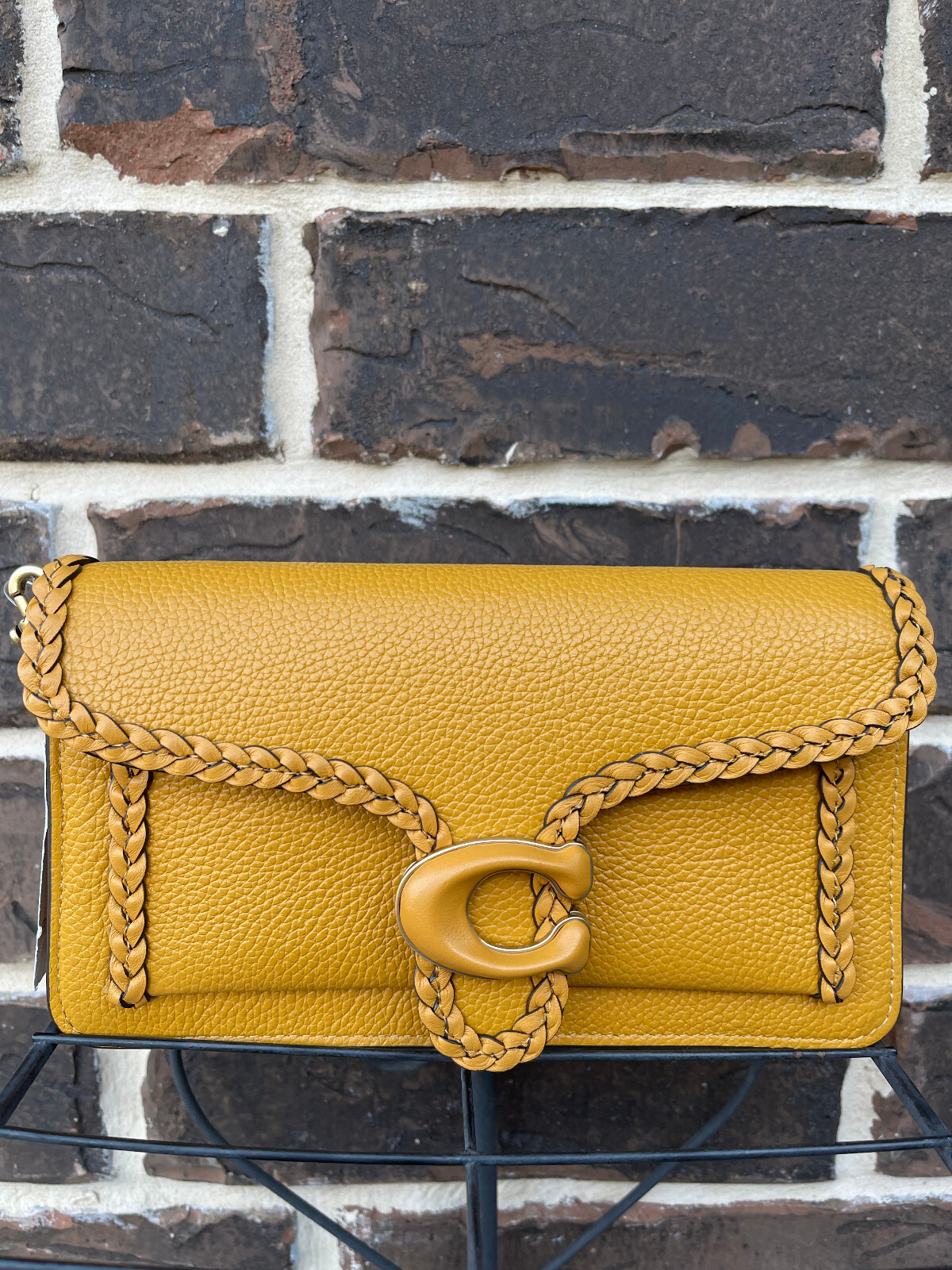 小物 1949 COACH Tabby Medium Mustard yellow 1949 COACH Tabby