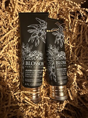 Blossom Pure Haircare Jojoba Air Dry Lotion 4 fl oz.(2pack)