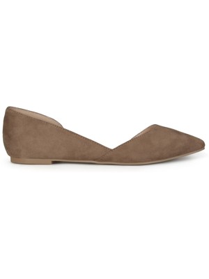 

JOURNEE COLLECTION Женские туфли без шнуровки на плоской подошве серо-бежевого цвета Orsay Ester Toe, 6 м, Бежевый, ESTER-FLAT