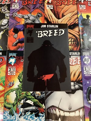 BREED I & II #1 - 6 COMIC BOOK LOT 2 FULL SERIES 12 ISSUES JIM STARLIN BRAVURA
