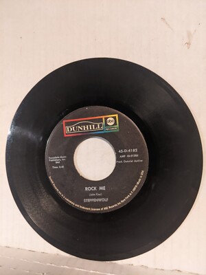 45 ~Steppenwolf: ''Rock Me / Jupiter Child'' ABC Dunhill (1969) (EX)