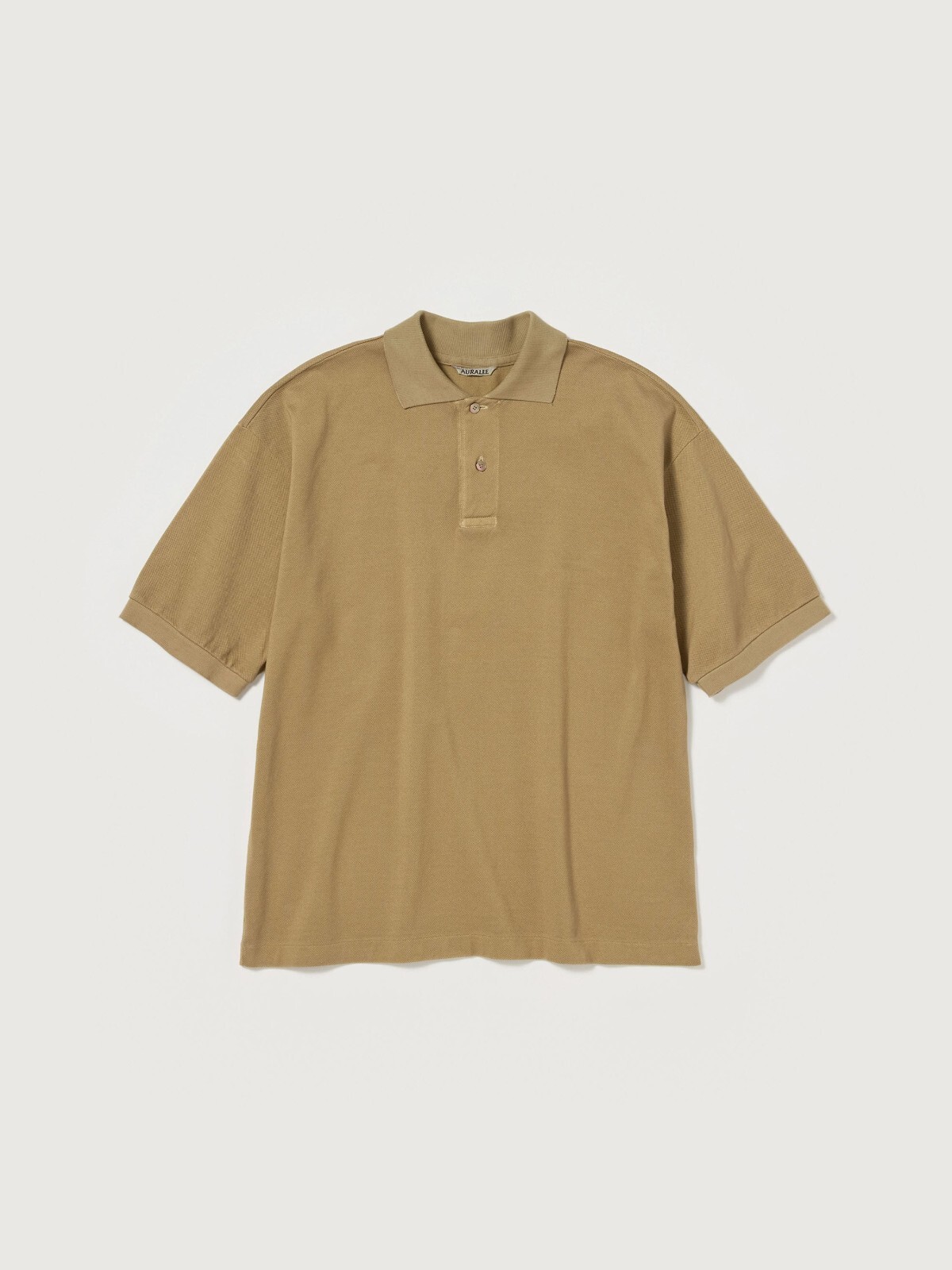 ASK availability First)AURALEE PIMA COTTON HEAVY PIQUE POLO