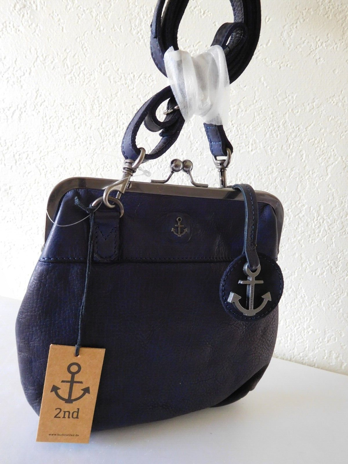 New Harbour 2nd Leather Kisslock Crossbody Bag