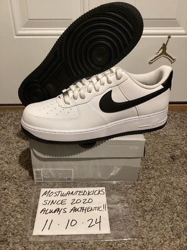 ✳︎よったん✳︎ 】Sup Nike AF1 White/Black 24 Nike 2024 Air Force 1 '07 'White Black Outsole' Size 11M New