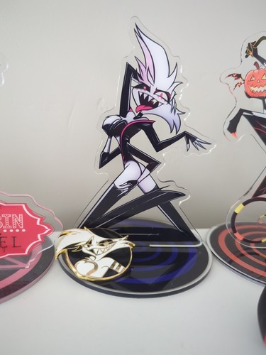 アクリルスタンド Hazbin Hotel Angel Dust acrylic standee Official* Hazbin Hotel Angel Dust Acrylic Standee Lot Of 2