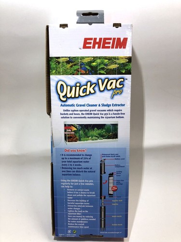 EHEIM Quick Vac Pro Automatic Gravel Cleaner and Sludge Extractor w/ BATTERIES